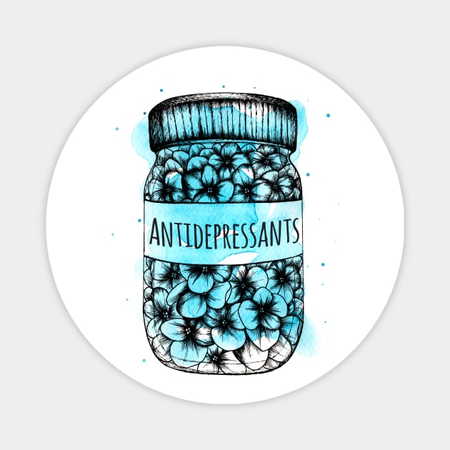 Antidepressants Magnet by Akbaly